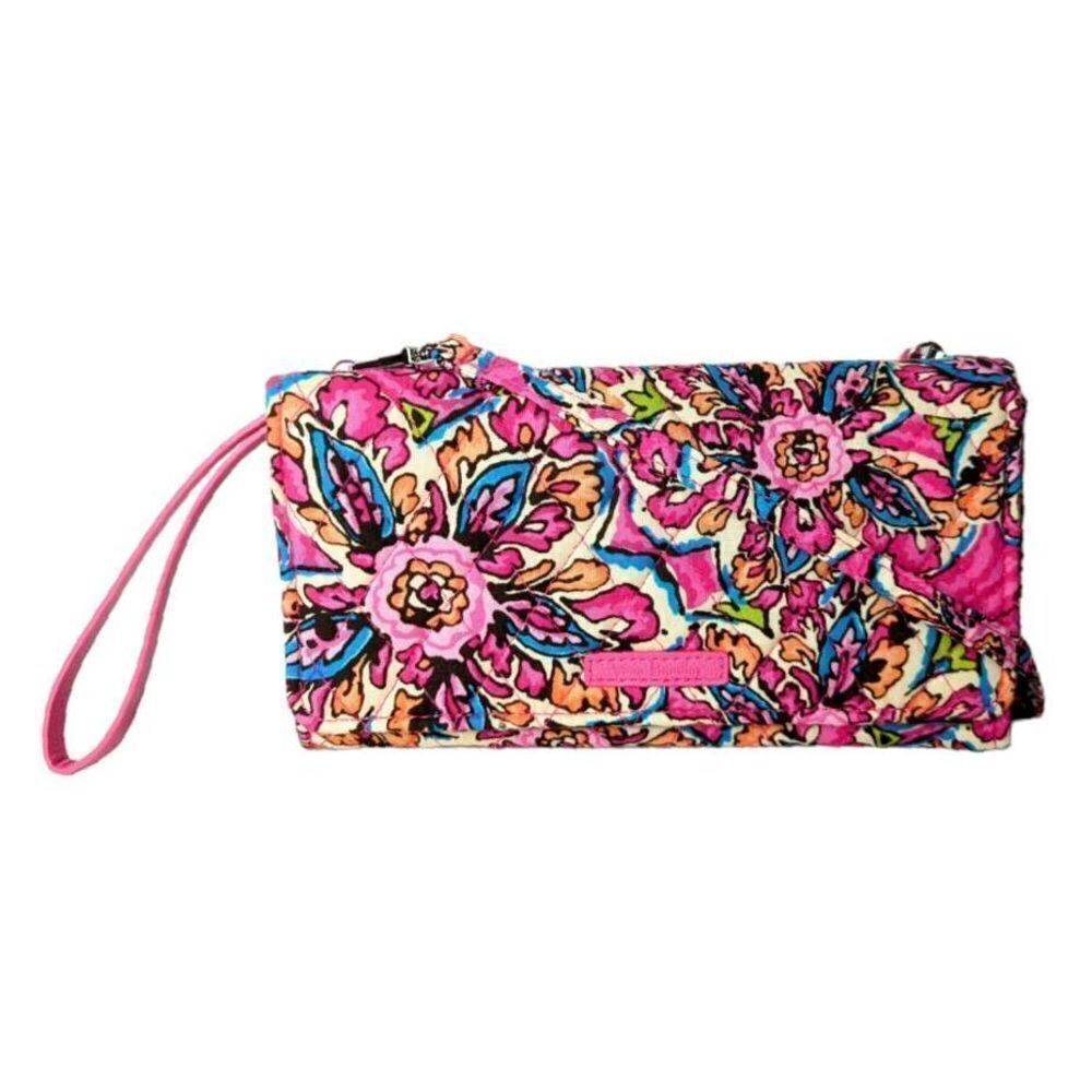 NWT VERA BRADLEY All In One Wallet Crossbody In Sunburst Floral